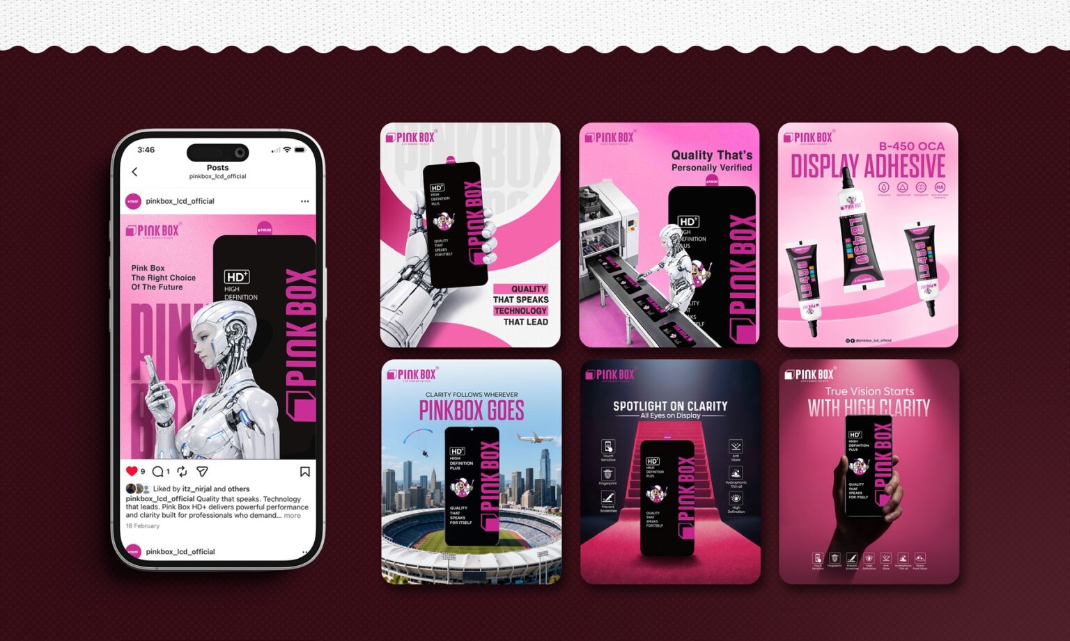 Pinkbox display