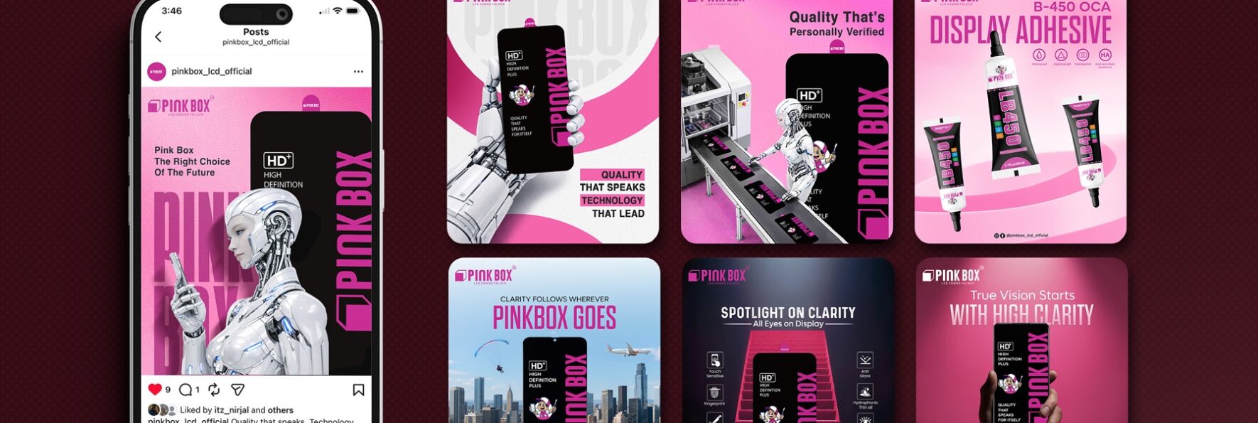 Pinkbox display