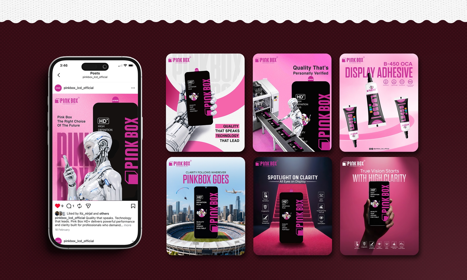 Pinkbox display